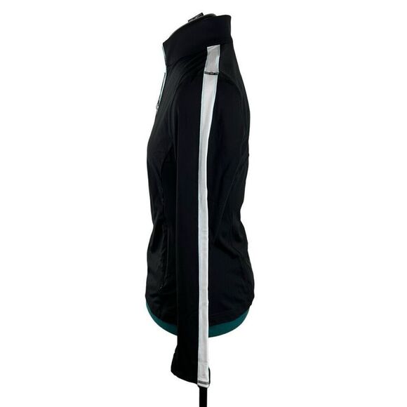 NWT Adair Active black and teal Jules zip up- Size M - Picture 7 of 9